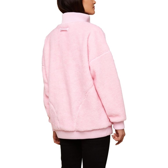 NWT JUICY COUTURE Pink Sherpa Pullover Jacket Coat - Picture 2 of 8